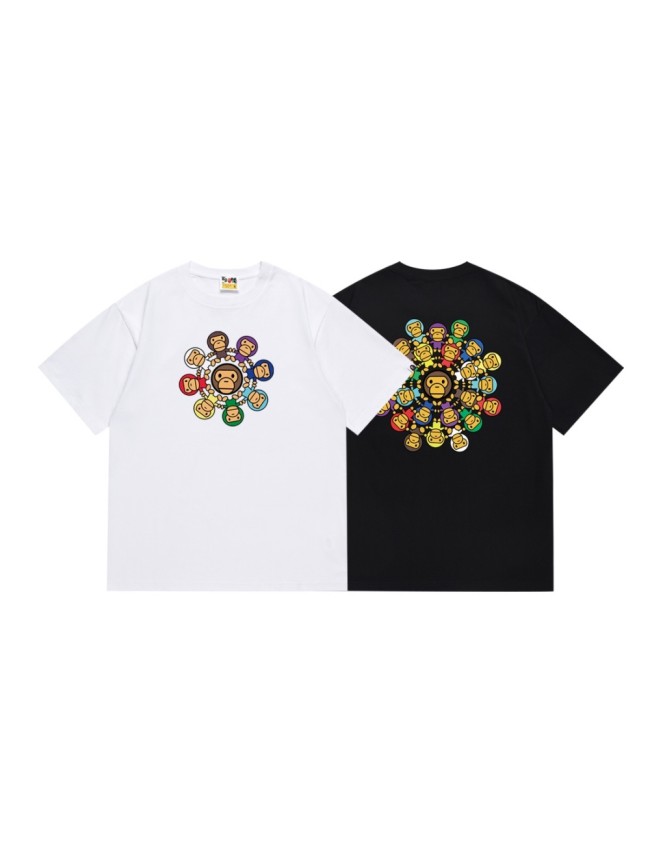 Circular Colorful Holding Hands Milo Print Tee 2 colors 29347637
