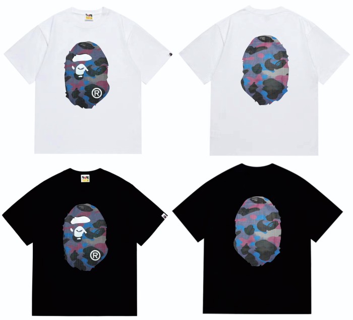 Grid Camo Ape Head Double Side Print Tee 2 colors 29348064
