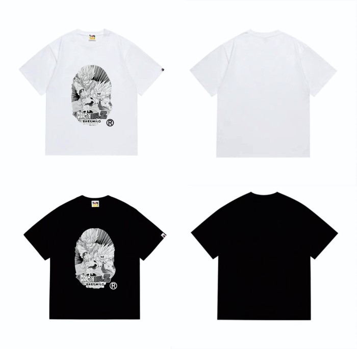 Dragon Ball Co-branded Goku Vegeta Ape Frame Print Tee 2 colors 29348052