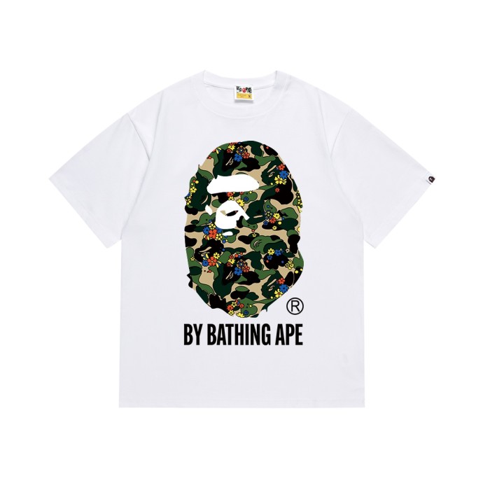 Floral Grass Camo Ape Head Letter Print Tee 4 colors 29347635