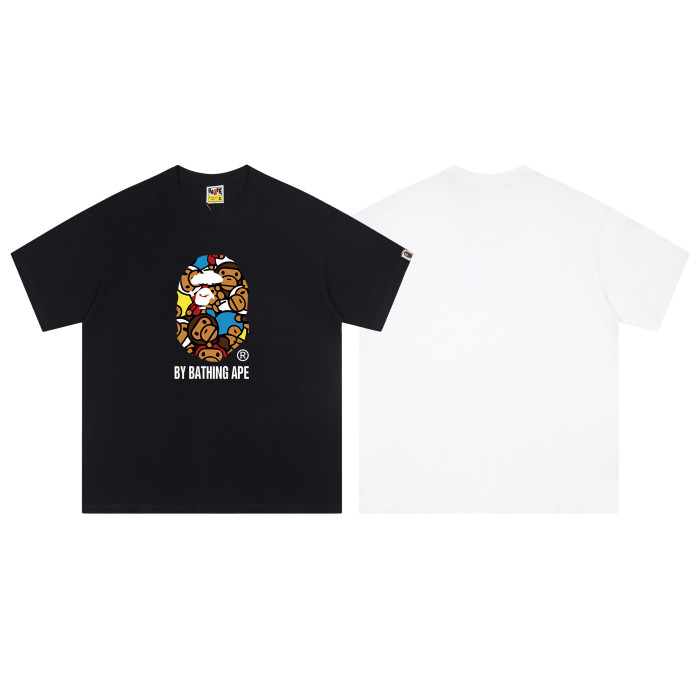 Colorblock Multicolored Milo Ape Head Print Tee 2 colors 29347624