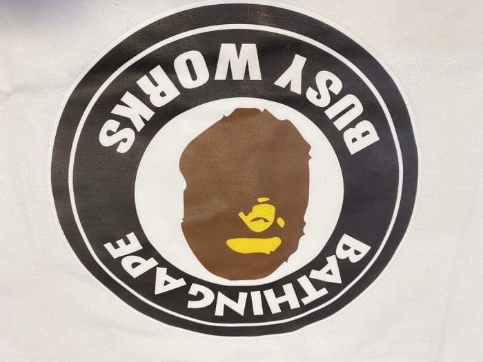Round Seal Letter Ape Head Print Tee 2 colors 29348072