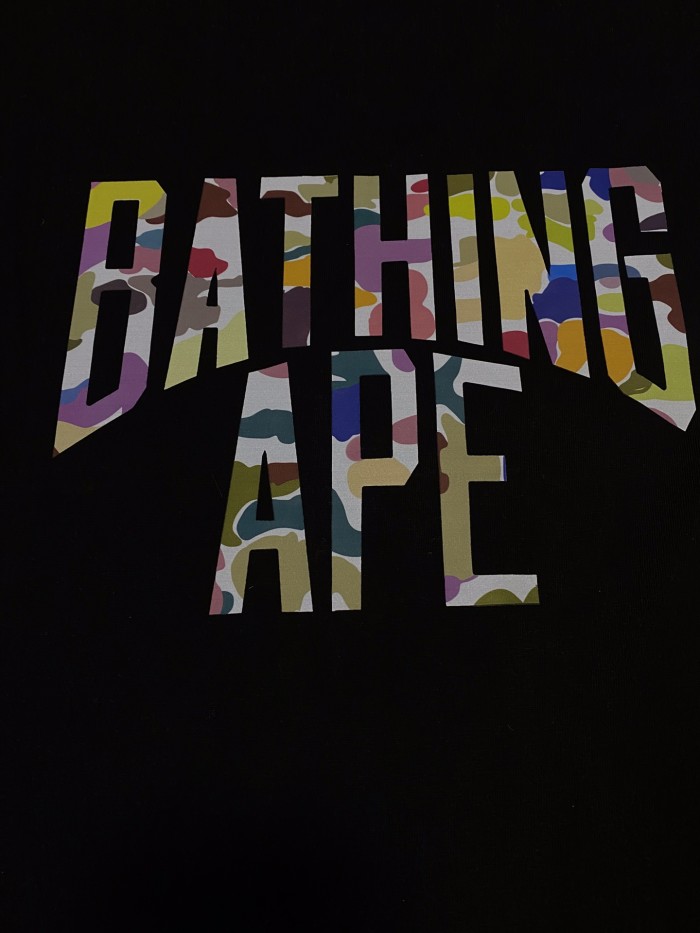 Color Block Camo Arch Large Letter Print Tee 2 colors 29347625
