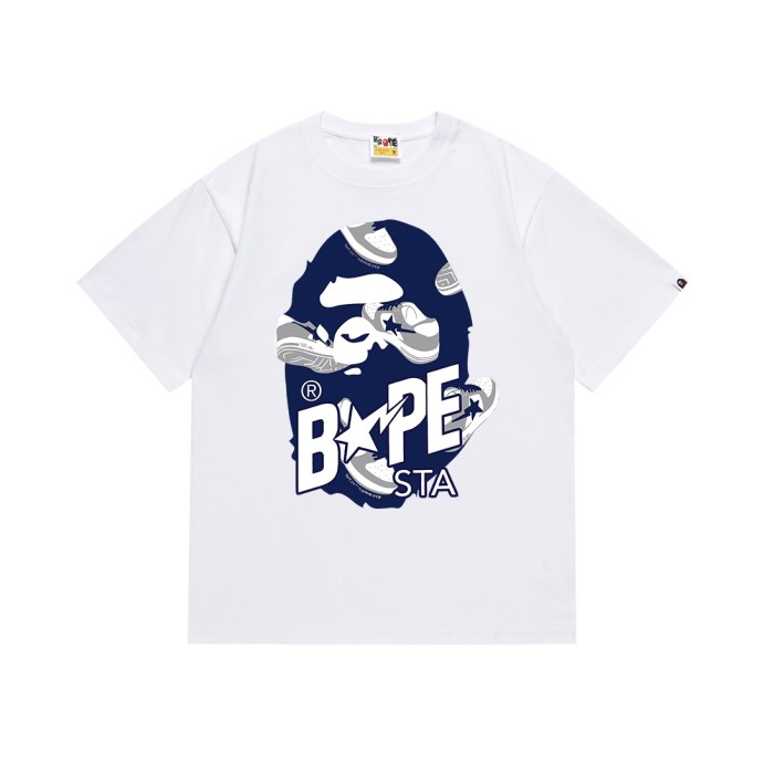 Star Logo Casual Shoes Ape Head Print Tee 4 colors 29348067