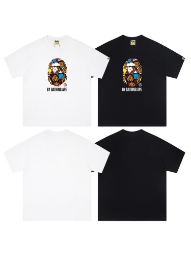 Colorblock Multicolored Milo Ape Head Print Tee 2 colors 29347624