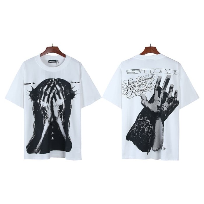 Thorn Crown Face Covered Jesus Print Tee 29348174