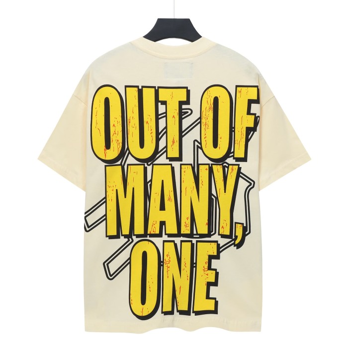 Y2K Hip Hop Streetwear Front Multicolor Gradient Gothic Font Two Cyborg Female Figures Clock Neon Cracked Graphic T-Shirt 2 colors 29349546