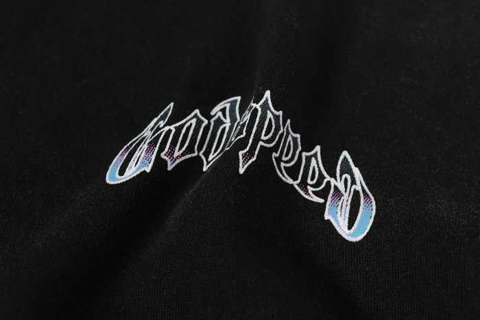 West Coast Chicano Beach Fashion Front Chest Gradient Monogram Back Large Gothic Skeleton Palm Shirt Volcano Smoke Graphic T-Shirt 2 colors 29349532