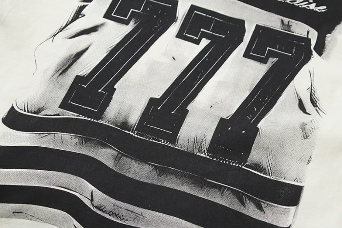 Cage Mask 777 Color Block Raglan Sleeve Print Tee 29353444
