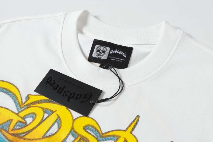 Streetwear Front Helmet Skeleton Race Car Palm Tree Island Cursive Letter Print T-Shirt 2 colors 29353551