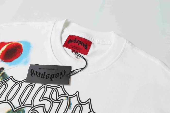 Pink Outline Gothic Script Single Red Rose Growing On City Street Skyscraper Building Graphic T-Shirt 2 colors 29353542