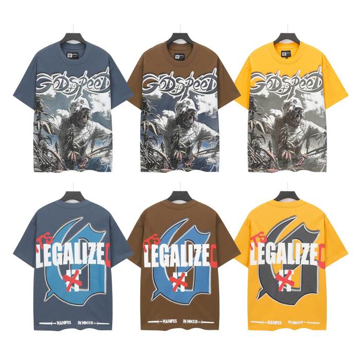 Herbal Farm Graphic Streetwear Front Hooded Skeleton Farmer Herbal Crop Field Grey Gothic Letter Print T-Shirt 3 colors 29354815