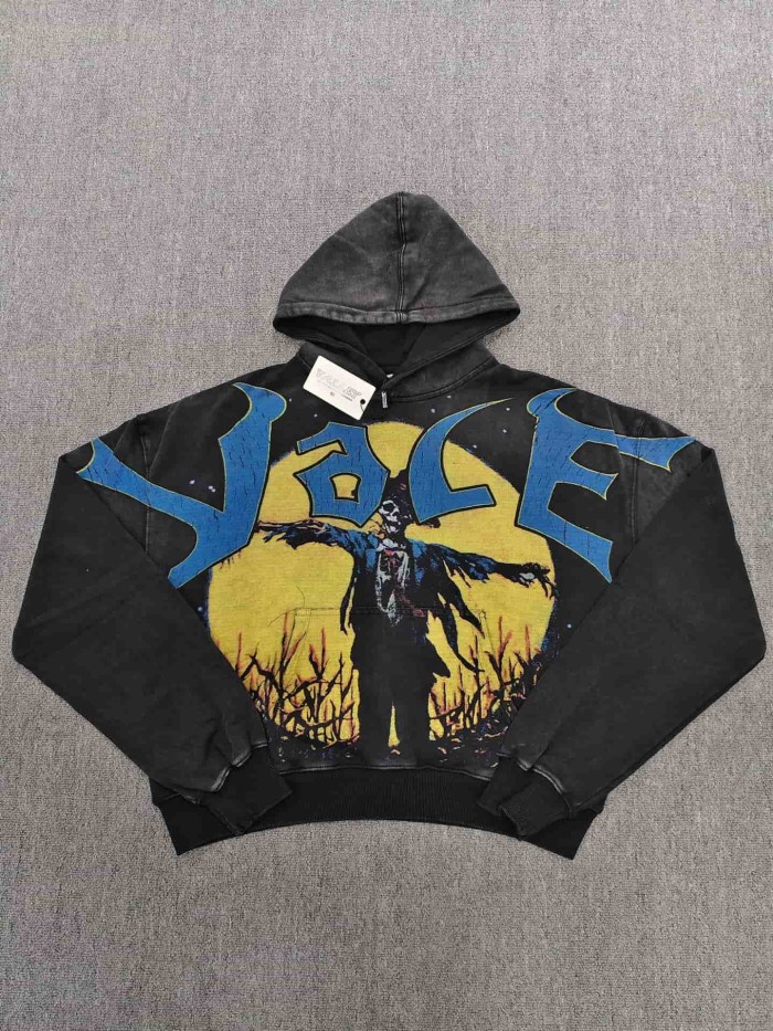 1:1 quality version Portrait Beast Rhinestone Print Washed Hoodie 18 colors 29354930