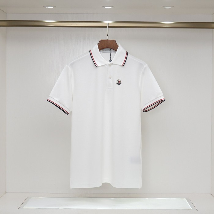 Chest Letter Embroidered Turn Down Collar Polo Shirt 16 colors 29354656