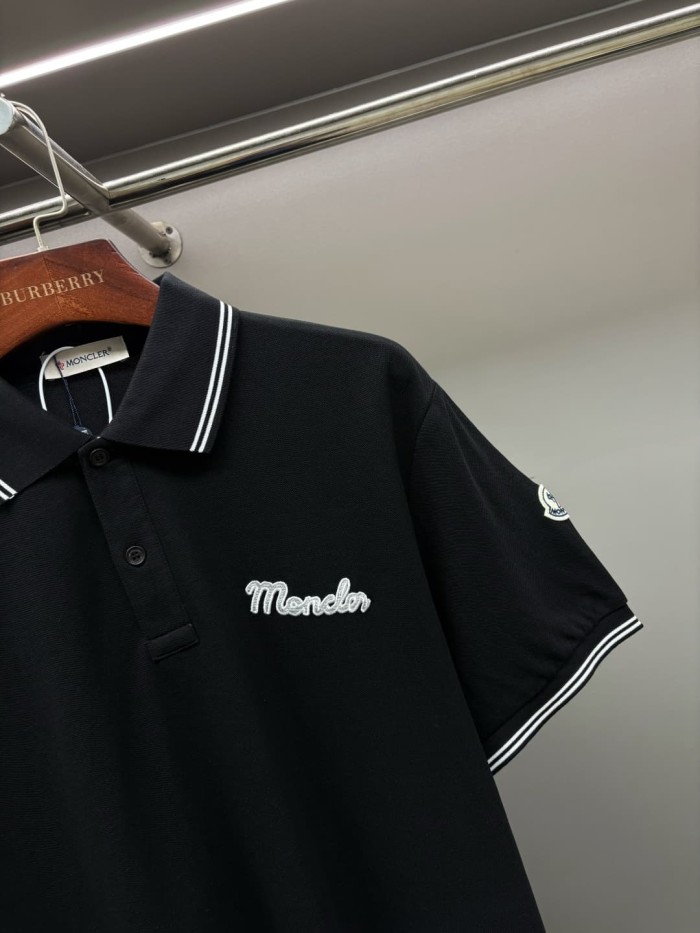 1:1 quality version Striped Collar Towel Embroidery Letter Sleeve Badge Polo Shirt 3 colors 29354669