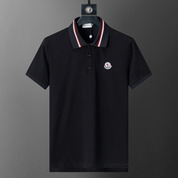 Jacquard Knit Turn Down Collar Logo Embroidered Polo Shirt 15 colors 29354655