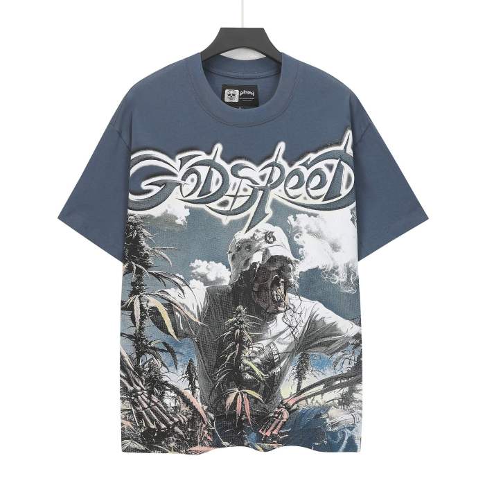 Herbal Farm Graphic Streetwear Front Hooded Skeleton Farmer Herbal Crop Field Grey Gothic Letter Print T-Shirt 3 colors 29354815
