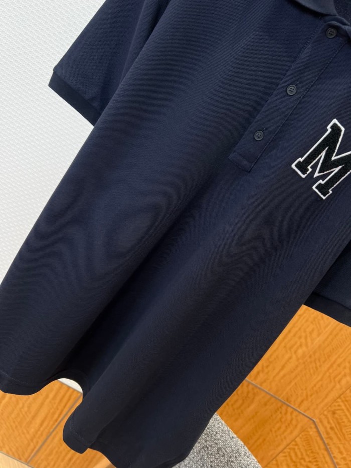 1:1 quality version White Border Black Letter Big M Logo Towel Embroidery Polo Shirt 2 colors 29354666