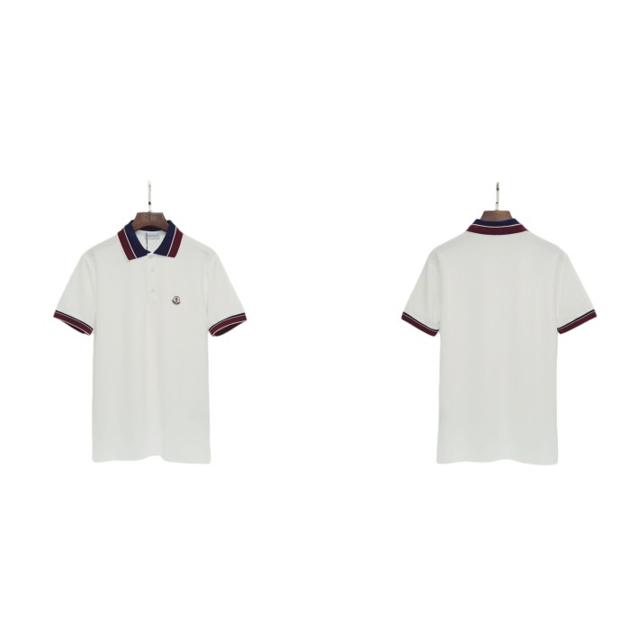 Chest Letter Embroidered Turn Down Collar Polo Shirt 16 colors 29354656