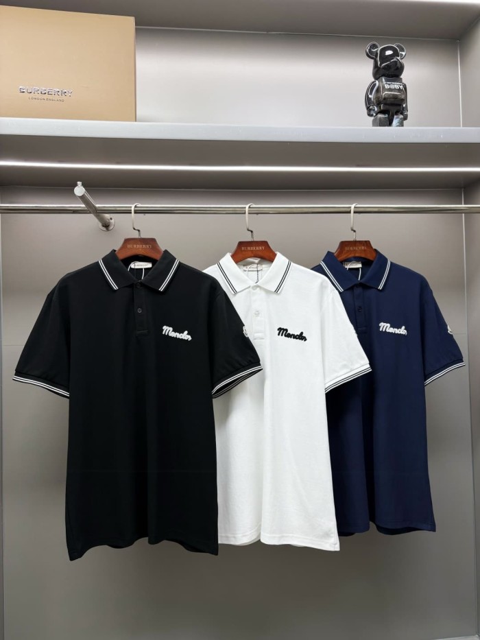 1:1 quality version Striped Collar Towel Embroidery Letter Sleeve Badge Polo Shirt 3 colors 29354669