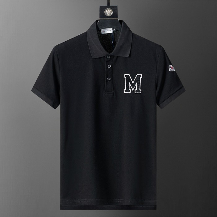 Jacquard Knit Turn Down Collar Logo Embroidered Polo Shirt 15 colors 29354655