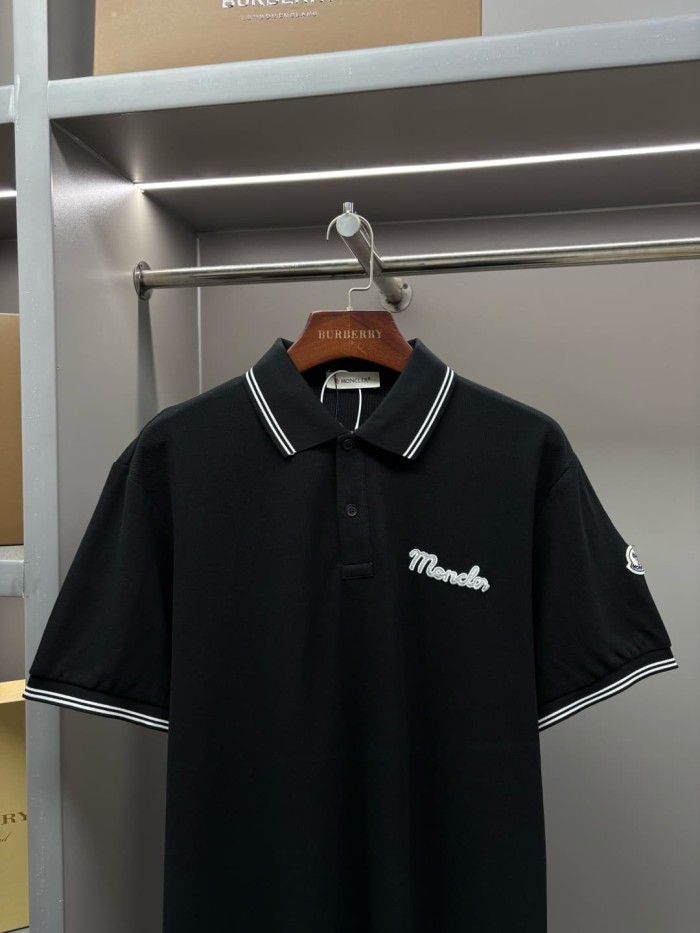 1:1 quality version Striped Collar Towel Embroidery Letter Sleeve Badge Polo Shirt 3 colors 29354669