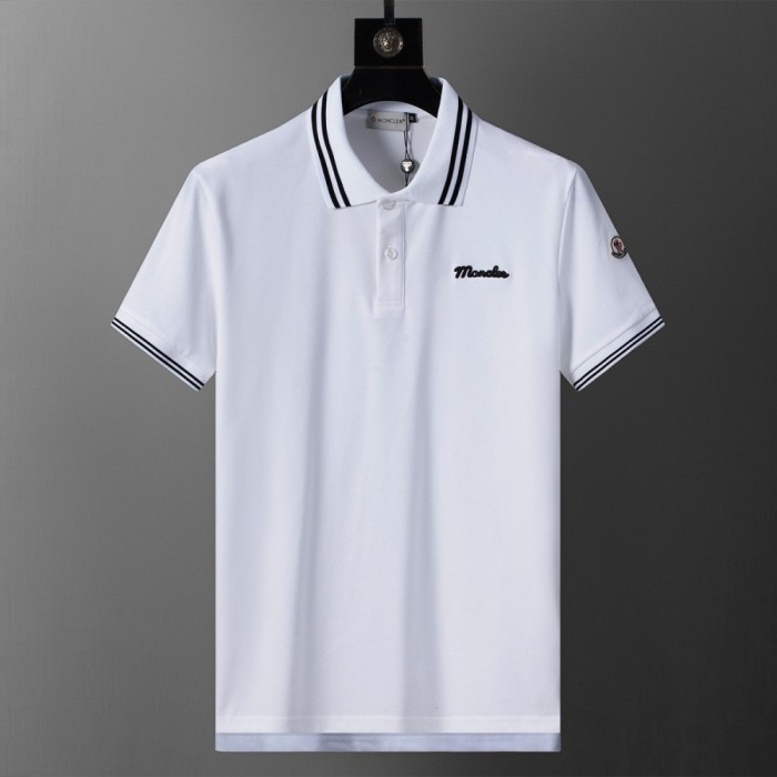 Jacquard Knit Turn Down Collar Logo Embroidered Polo Shirt 15 colors 29354655