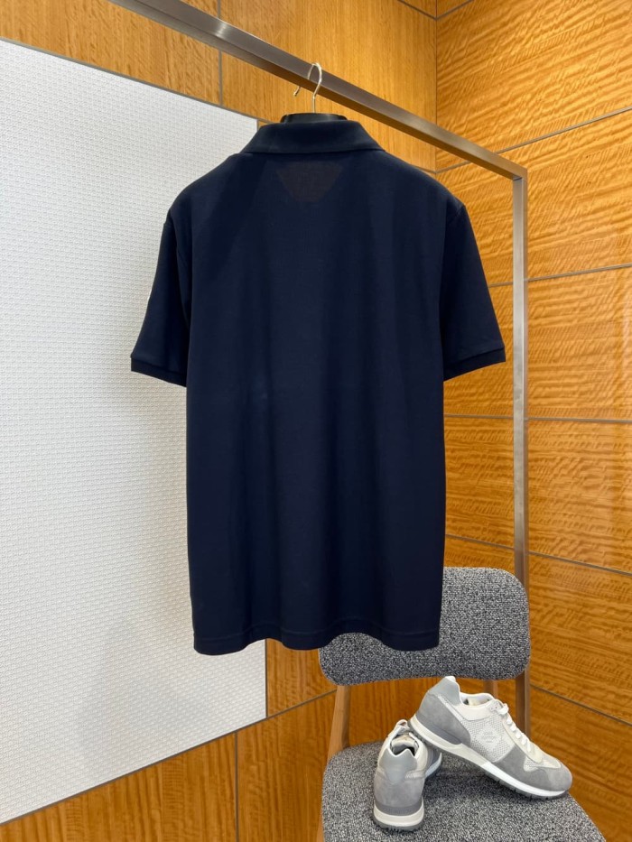 1:1 quality version White Border Black Letter Big M Logo Towel Embroidery Polo Shirt 2 colors 29354666