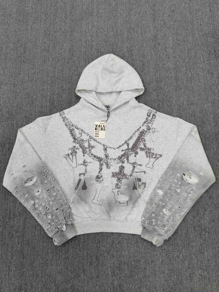 1:1 quality version American Vintage Rhinestone Embroidery Print Washed Zip Up Hoodie 30 colors 29354931