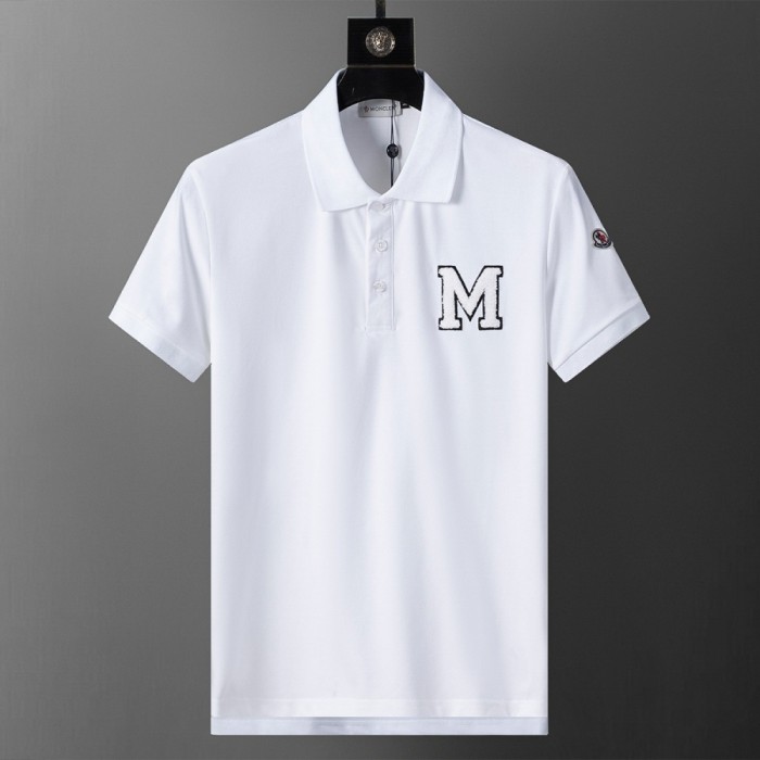 Jacquard Knit Turn Down Collar Logo Embroidered Polo Shirt 15 colors 29354655