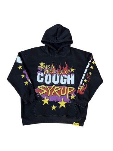 Purple Liquid Foam Cup Yellow Star Border Red Flame Bottom Splash Graffiti Dual Full Sleeve Syrup Cup Fire Star Print Fleece Hoodie 29355862