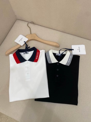 1:1 quality version Spliced Collar Letter Embroidery Sleeve Badge Turn Down Collar Polo Shirt 2 colors 29354668