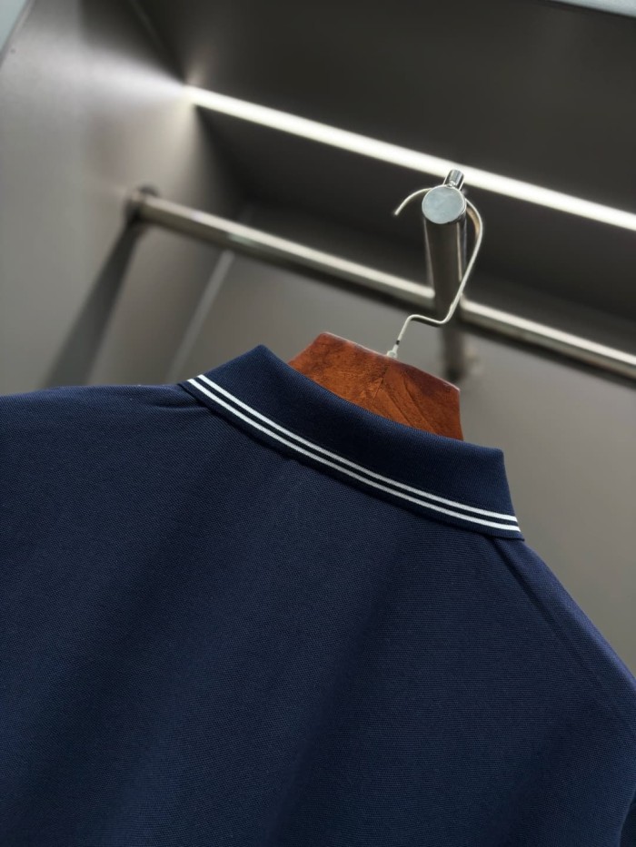 1:1 quality version Striped Collar Towel Embroidery Letter Sleeve Badge Polo Shirt 3 colors 29354669