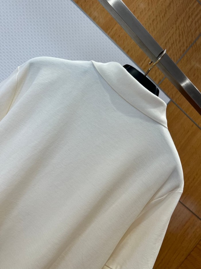 1:1 quality version White Border Black Letter Big M Logo Towel Embroidery Polo Shirt 2 colors 29354666
