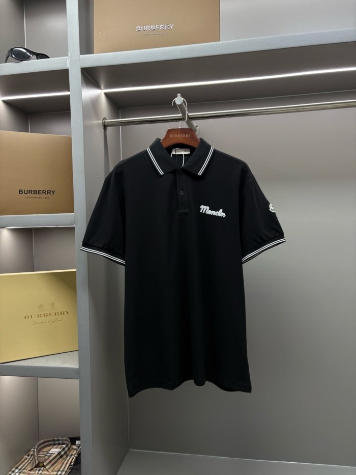 1:1 quality version Striped Collar Towel Embroidery Letter Sleeve Badge Polo Shirt 3 colors 29354669
