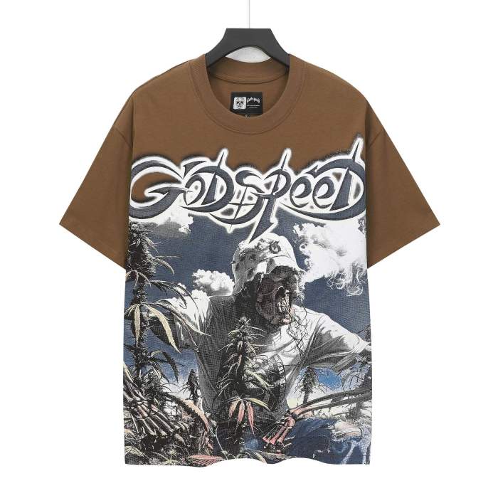 Herbal Farm Graphic Streetwear Front Hooded Skeleton Farmer Herbal Crop Field Grey Gothic Letter Print T-Shirt 3 colors 29354815
