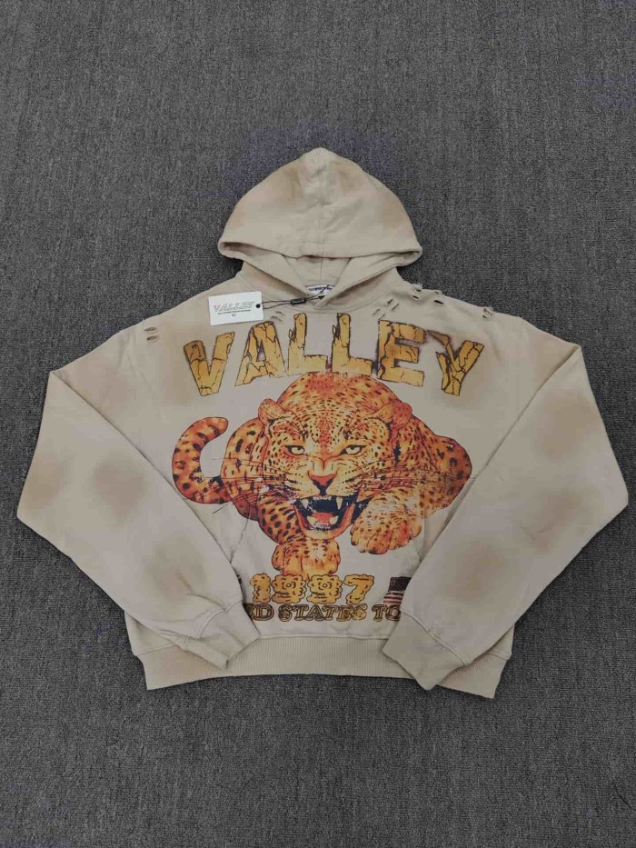 1:1 quality version Portrait Beast Rhinestone Print Washed Hoodie 18 colors 29354930