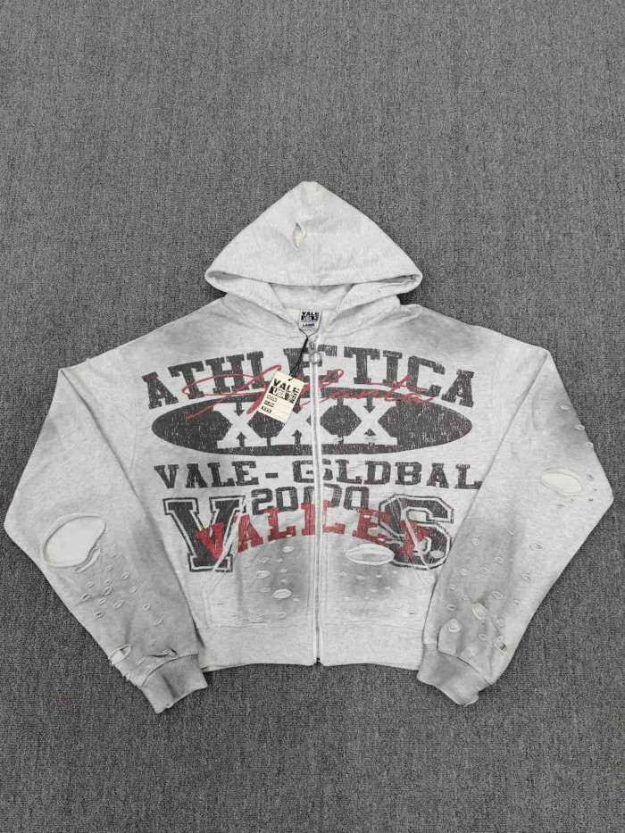 1:1 quality version Portrait Beast Rhinestone Print Washed Hoodie 18 colors 29354930