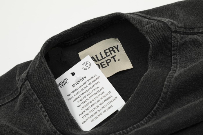 Multi Tone Front Back Text Print Vintage Washed Black Oversized Casual Crew Neck Tee 4 colors 29356408