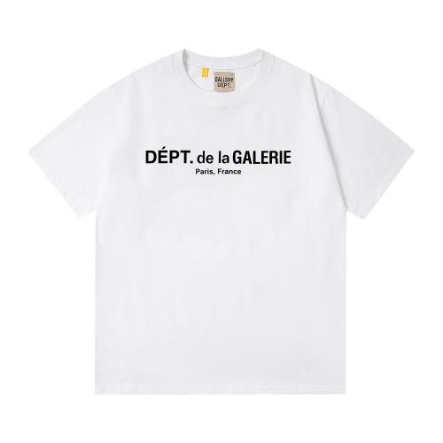 Minimalist French Text Print Crew Neck Loose Fit Casual Cotton Tee 2 colors 29356385