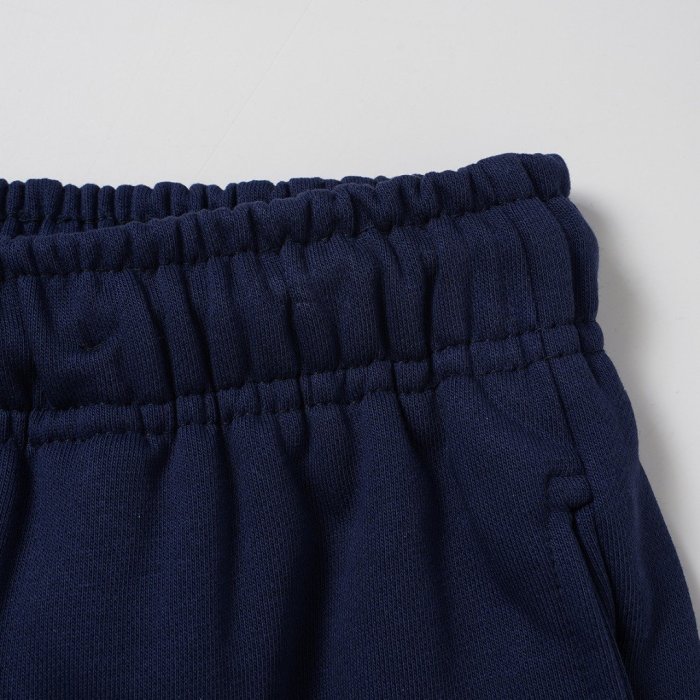 Front Gradient Red Letter Print Elastic Drawstring Loose Cotton Sweat Shorts 29356452