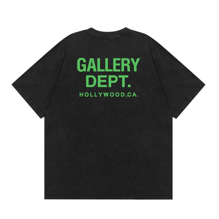 Multi Tone Front Back Text Print Vintage Washed Black Oversized Casual Crew Neck Tee 4 colors 29356408