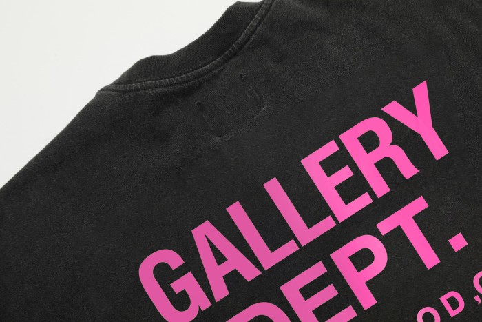 Multi Tone Front Back Text Print Vintage Washed Black Oversized Casual Crew Neck Tee 4 colors 29356408
