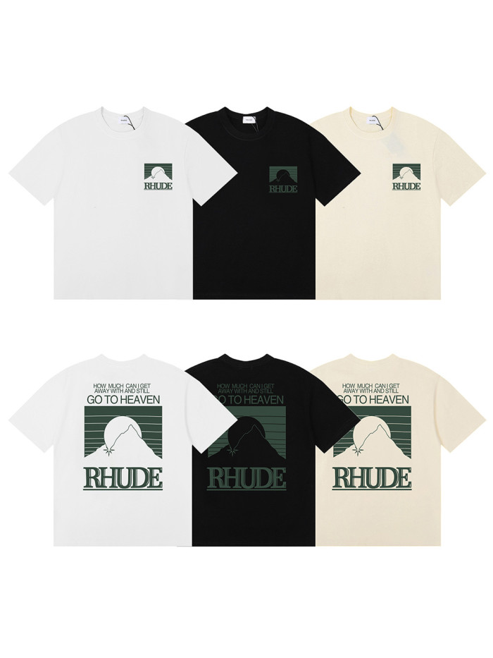 Green letter sunset print Tee 3 colors 29356402