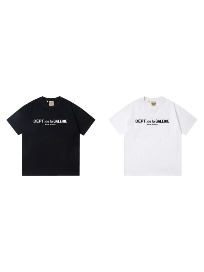 Minimalist French Text Print Crew Neck Loose Fit Casual Cotton Tee 2 colors 29356385