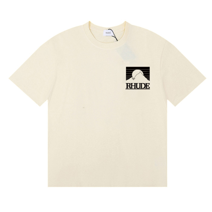 Contrasting color sunset print Tee 3 colors 29355903