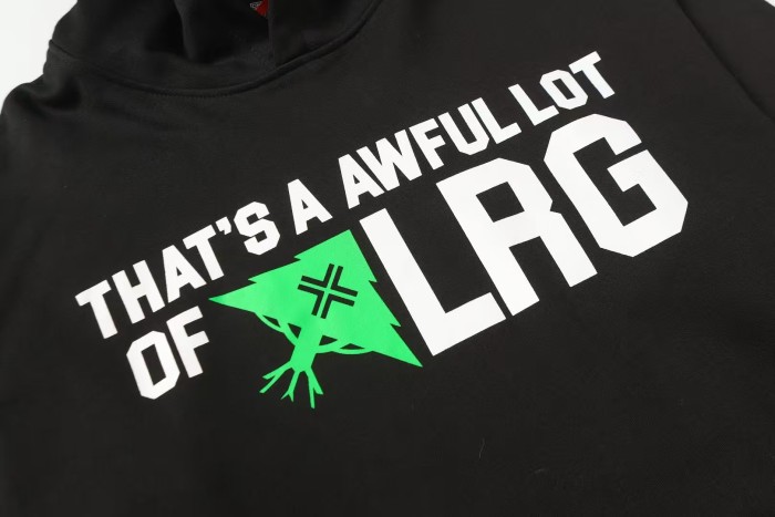 Retro Hip Hop Front Small Contrast Slogan Leaf Graphic Back Large Stacked Bold Text Oversized Hoodie 2 colors 29357817