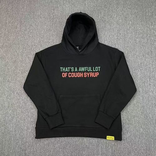 Chest Two Tone Gradient Block Slogan Print Back Oversized Vertical Stack Contrast Letter Fleece Lined For Autumn & Winter Hoodie 29357857