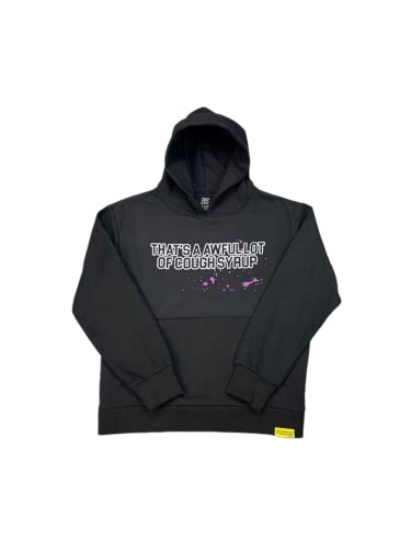 Chest White Stroke Slogan Purple Splash Ink Print Back Abstract Figure Gun Dripping Heart Graphic Fleece Lined For Autumn & Winter Hoodie 29357856