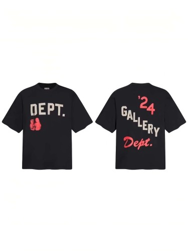 Retro Street Front Off White Bold Letter Red Boxing Glove Graphic Back Slanted Two Tone Number Script Print Oversized Cotton Tee 29359070
